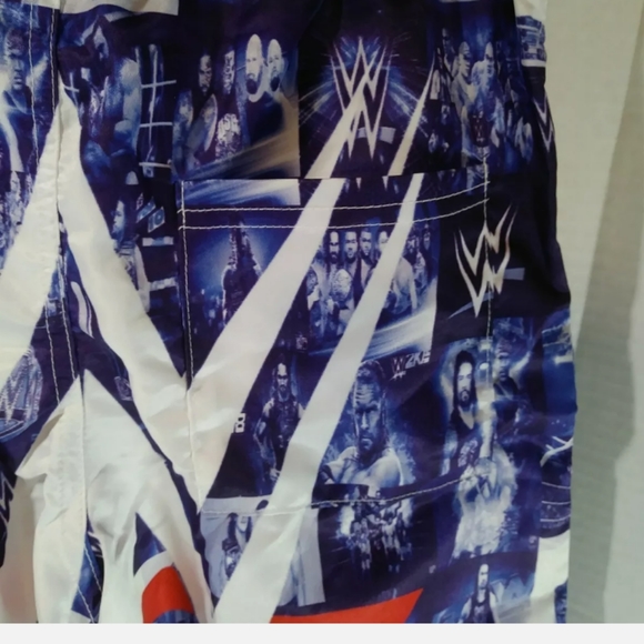 Boy's Sz S Multicolored 3D Graphic Swimtrunks Featuring Smackdown WWE SuperStars - Picture 10 of 12